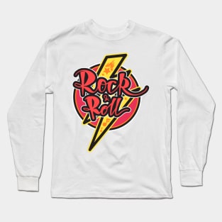 Rock n Roll Lightning Flash Long Sleeve T-Shirt